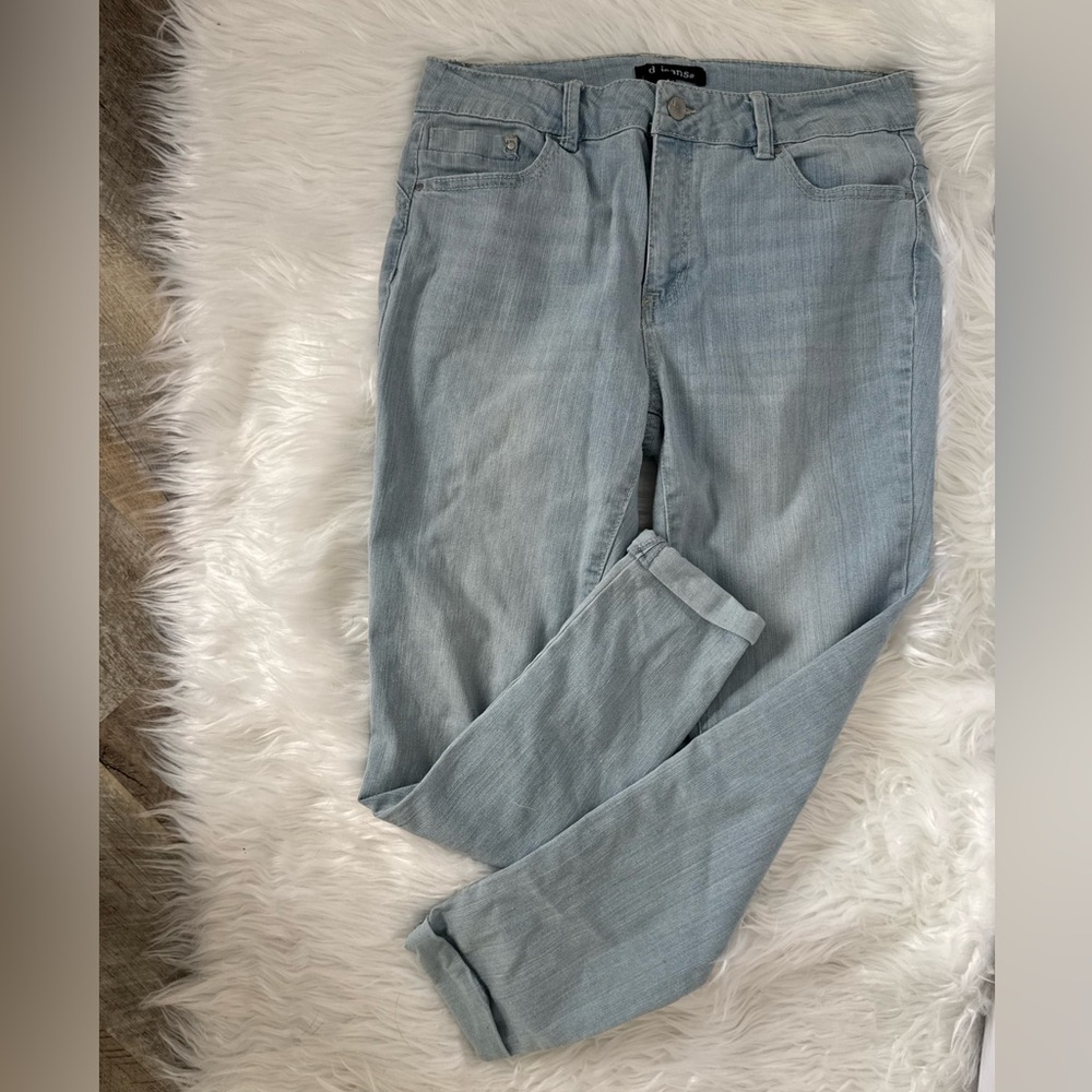 d. jeans brand  light blue size 8 jeans, good condition